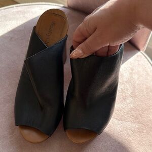 See By Chloe Black Leather Mules